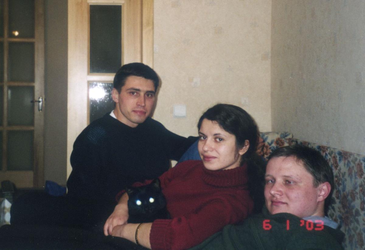 Алексей Андрианов, Анна Ильенко, Вячеслав Чудаков. 6 января 2003 г.