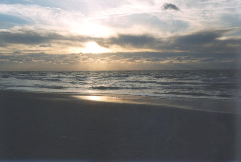 Закат на Северном море. 11.09.2003.