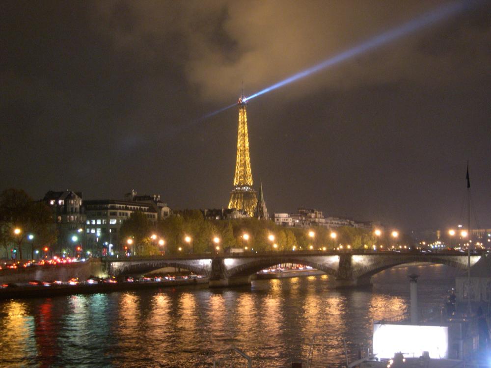 Париж ночью: Эйфелева башня / Paris at Night: Eiffel Tower / Paris tour de Eiffel