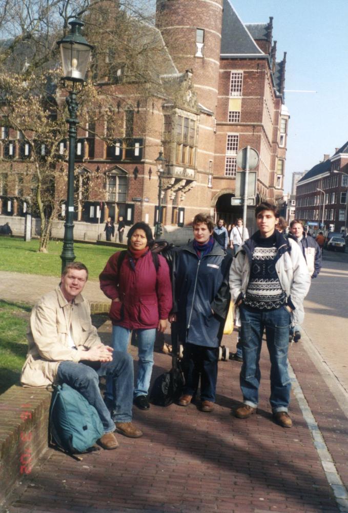 Groningen. Xander, Dwi, Dasha, Alex.