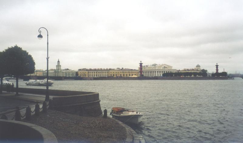 St. Petersburg, Neva embankment, Vasilevskiy island. 22.06.2003.