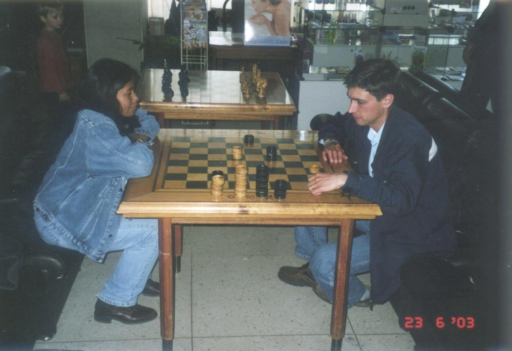 Match of Century in Repino. Battle of Titans: Dwi vs Alex. Checkers. 23.06.2003. Match of Century in Repino. Battle of Titans: Dwi vs Alex. Checkers. 23.06.2003.